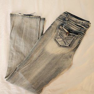 Wallflower acid wash jeans
